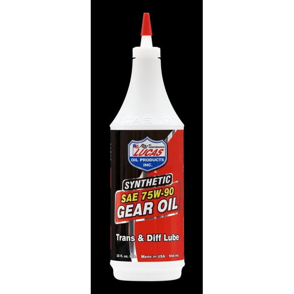 Lucas Oil Gear Oil 10047 Single; 1 Quart Bottle; 75W-90; Synthetic