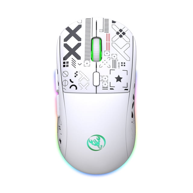 Wireless Gaming Mouse 2.4Ghz Bluetooth Wireless Mouse Gaming Mouse 3 Mode Rgb Backlight Wireless Optical Usb Gaming Mouse 3600Dpi Rechargeable Mute Mice Bluetooth Gaming Mouse