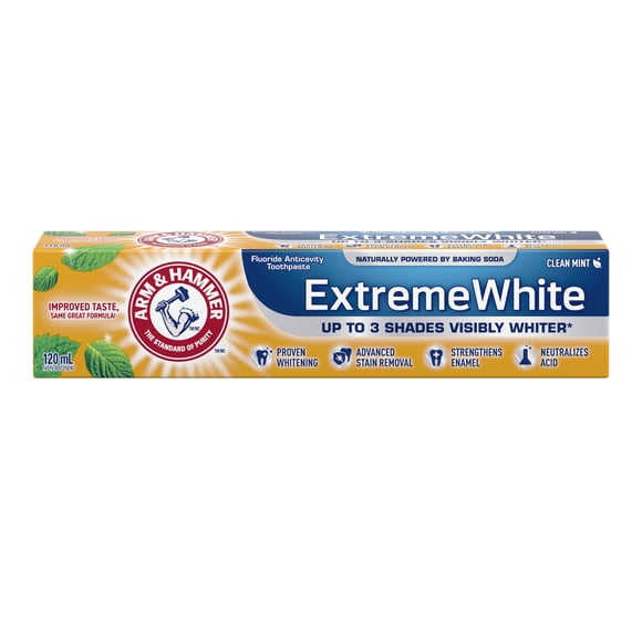 Arm & Hammer Extreme White Toothpaste, Clean Mint 120ml