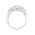 thumbnail image 2 of 1 Ct 5-Stone Graduated Real Round Diamond Wedding Engagement Ring 14K White Gold, 2 of 2