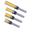 thumbnail image 2 of QIILU Modèle de Découpe pour Routeur, 4 Pcs Charnière de Découpe pour Routeur Rond Argent Jaune 1/4 Po Découpe Tenon, Découpe Tenon Rond, 2 of 8