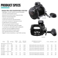 thumbnail image 3 of Okuma MA-20DLXT Pro DXT Linecounters Reel 5.1 is to 1 Gear Ratio Line Retrieve, 3 of 5