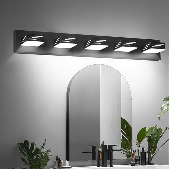 VEVOR 5-Light LED Modern Bathroom Vanity Light Fixtures 33.46-Inch Wall Light Fixtures