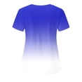 thumbnail image 3 of EGNMCR Tuniques Médicales pour Femmes Mode pour Femmes Manches Courtes Col en V Hauts Uniforme de Travail Imprimé Blouse à Poche Hauts Cadeaux pour Femmes, 3 of 3