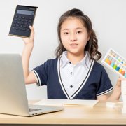 TopLLC Battery Calculator 12-digit Portable Calculator With Large Buttons For Study Business And Office Use portable calculator