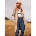 thumbnail image 3 of ANRABESS Women's Open Front Knit Cardigan Long Sleeve Lapel Casual Solid Classy Sweater Jacket, 3 of 7