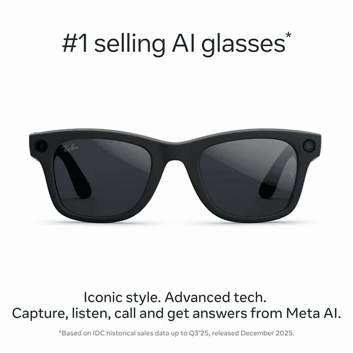 Ray-Ban | Meta Wayfarer (Gen 2) - Matte Black, Transitions ® Grey lenses