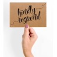 thumbnail image 2 of Inkdotpot RSVP Postcards (Set Of 50) 4"X6" Blank With Mailing Side,RSVP Reply Response Cards For Wedding Rustic Kraft Script Style Print Return Cards, 2 of 5
