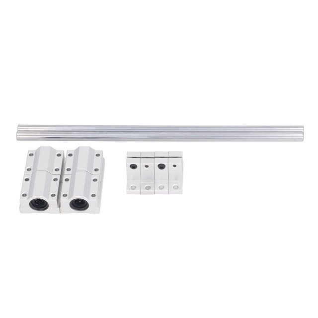 Glissière de Rail Linéaire, Glissière de Rail Linéaire Guide de Rail Linéaire Glissière de Mouvement Linéaire Rail Linéaire Roulement Linéaire avec Bloc Coulissant 4 Pcs pour Machinerie