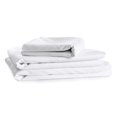 thumbnail image 1 of Cotton House - Ensemble de Draps en Microfibre, Infroissable, Format Jumeau, Blanc, 1 of 5