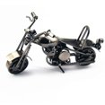thumbnail image 1 of Motorcycle Model Iron Bronze Tone Metal Small Motorbike Model for Home Decor (Grey), 1 of 8