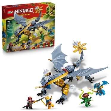 LEGO NINJAGO Ninja Dragon Riyu’s Battle Building Toy for Boys & Girls - Ninja Poseable Dragon Toy Playset for Kids, Ages 7+ - Includes 4 Minifigures for Pretend Play - Gift Idea for Birthdays - 71855