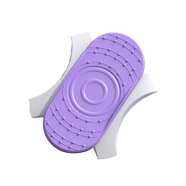 Pack of 2 Twists Waist Disc Board Balance Twister Gym Office Fitness Workout Twisting Disc Abdominal Training Exercise Women Men Purple