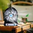 thumbnail image 3 of Pompotops Portable Rechargeable LED Light Fan Cooler Mini Desk USB 18650 Battery Fan For Office, Bedroom, Table, Outdoor Clearance, 3 of 8
