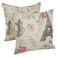 thumbnail image 1 of Blazing Needles 18-inch Corded Throw Pillows with Inserts (Set of 2), 1 of 1