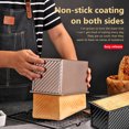 thumbnail image 1 of pitrice Loaf Pan Bakeware Mold Molds Cover Rectangular Baking Non-sticky Coating Heighten Thicken Pans Holder for Bread Cake Pastry Type 5, 1 of 6