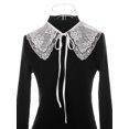 thumbnail image 2 of INSPIRE CHIC Detachable False Collar, Embroidery Mini Cape Neck Ruff Dickey Fake Collar for Blouse White-6, 2 of 5