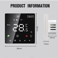 thumbnail image 2 of Thermostat Intelligent pour la Maison, Écran Tactile, Contrôle de Température Programmable, Protection IP20, 2 of 8