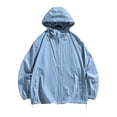 thumbnail image 2 of RXIRUCGD Ensemble de Protection Solaire pour Homme Veste Décontractée à Manches Longues avec Capuchon, Bleu Pâle, Taille : 2TG, 2 of 6
