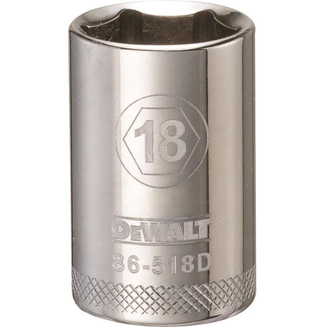 STANLEY 227901 18mm 6 Point Socket 0.5 in Drive Multicolour
