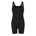 thumbnail image 4 of Yuyuzo Women Workout Jumpsuits Ribbed Square Neck 1 Piece Seamless Tank Top Sleeveless Rompers, 4 of 5