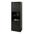 thumbnail image 1 of Nexera Sereni-T 2-Door Bookcase, Black And Ebony, 1 of 5
