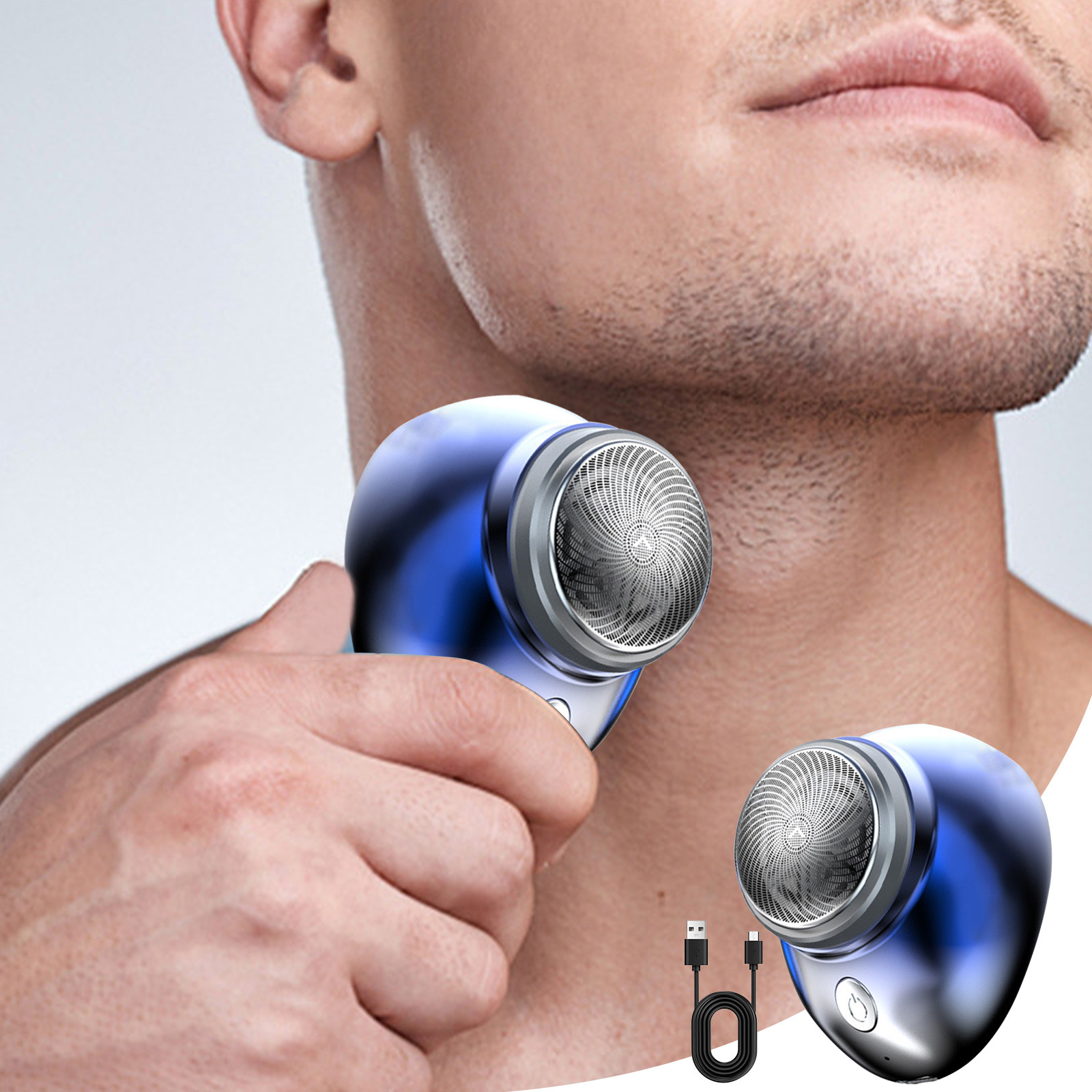 Electric Razor for Men,Mini Shaver, Mini Portable Electric Shaver, Electric Shaver Men, USB Rechargeable Shaver, Suitable For Families, Travel Men Father's Day Gi