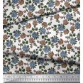 thumbnail image 3 of Soimoi Rayon Fabric Leaves & Floral Block Fabric Prints by Yard 42 Inch Wide, 3 of 3