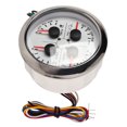 thumbnail image 3 of Aramox Multifunctional Gauge, 4in1 85mm Guage Multifunction Fuel  Oil Pressure Water Temp Volt Meter DC 9-32V For Car RV Boat Motorcycle, 3 of 8