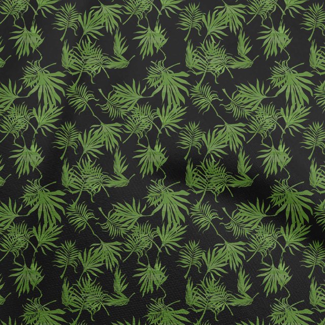 oneOone Polyester Spandex Green Fabric Tropical Sewing Craft Projects Fabric Prints By Yard 56 Inch Wide