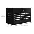 thumbnail image 3 of HOMCOM 6 Drawer 24" Metal Tool Box with Top Case, Ball Bearing Slides, 3 of 9