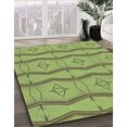 thumbnail image 3 of Ahgly Company Tapis d'Intérieur Lavable à la Machine, Carré, Transitionnel, Vert Olive Terne, Tapis de Zone, 6 Pieds Carré, 3 of 7
