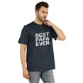thumbnail image 2 of Inkmeso T-Shirt à Col Rond pour Hommes avec Imprimé Graphique Best Papa Ever.€ T-Shirt pour la Fête des Pères, 2 of 7