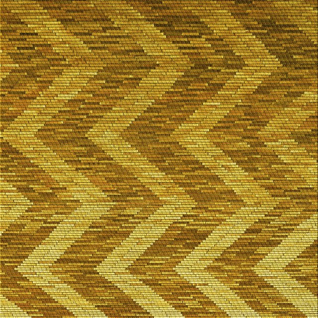 Ahgly Company Tapis d'Intérieur Lavables à la Machine, Carrés, Transitionnels, Jaunes, Tapis de Zone, 4 Pieds Carré