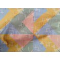 thumbnail image 4 of oneOone Cotton Cambric Fabric Line|Chevron & Triangle Geometric Print Fabric By The Yard 56 Inches Wide, 4 of 4