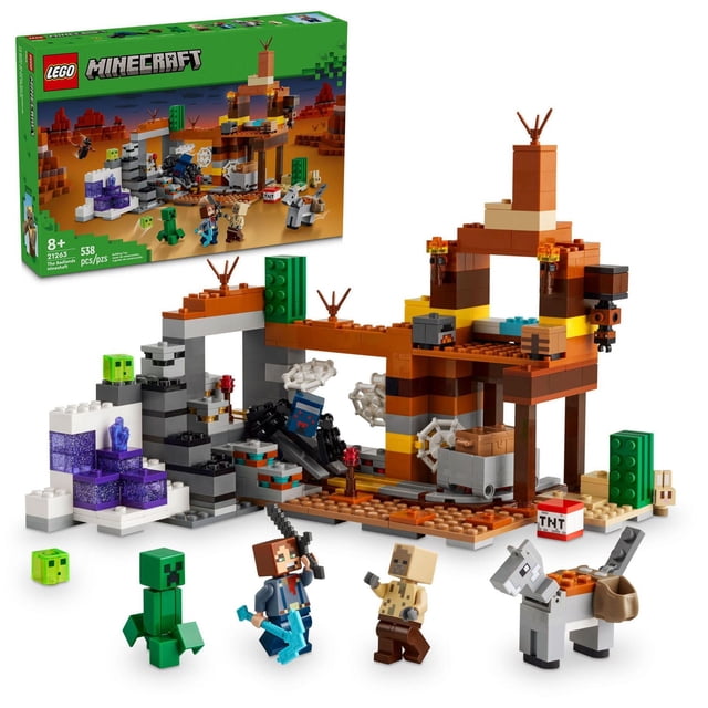 LEGO Minecraft Le puits de mine des Badlands 21263 Ensemble de construction (538 pièces)
