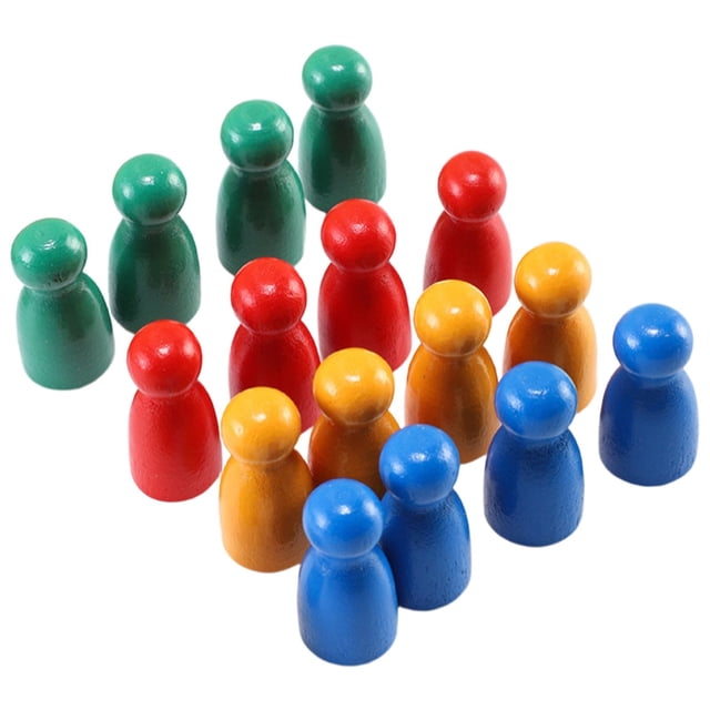 kjfeif 17pcs Exquisite Wooden Chess Perfect for Math Teaching Multiple Game Desktop Replacement Parts for Travel & Portable Table Games for Fun Family Game Night