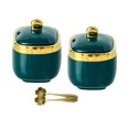 thumbnail image 2 of veasfak Ceramic Spice Jar Cute Organizer Seasoning Box for Buffets Sugar Restaurants two jar, 2 of 9