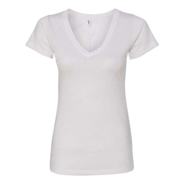 Next Level Womens Ideal V, S, White