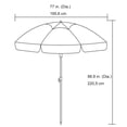 thumbnail image 4 of Parasol de plage octogonal Mainstays, 2,1 m, 4 of 4