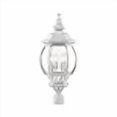 thumbnail image 3 of Livex Lighting 7703-13 Frontenac 4 Light 27 inch Textured White Outdoor Post Top Lantern, 3 of 4
