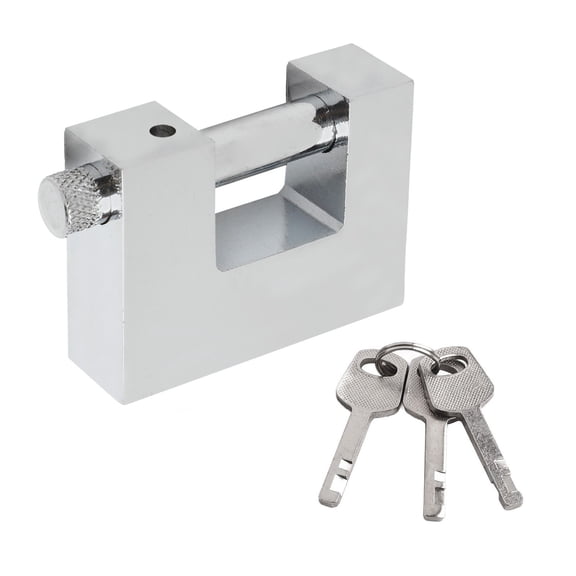 Heavy Duty Zinc Alloy Padlock for Maximum Security D Shaped Shackle 3 Keys