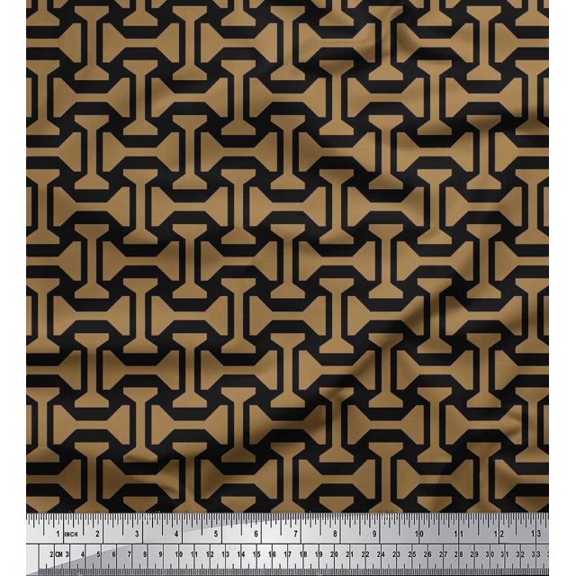Soimoi Cotton Jersey Fabric Geometric Abstract Fabric Prints by Yard 58 Inch Wide