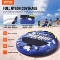 thumbnail image 2 of VEVOR Tube Remorquable pour la Navigation, Tubes et Remorques Gonflables pour 1 à 2 Utilisateurs, 340 Lb, Tube Rond de 51,8 Pouces pour Sports Nautiques, 2 of 9