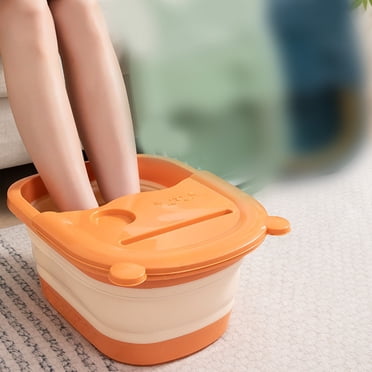LSLJS Bassin de Bain pour Trempage des Pieds - Bassin de Bain de Pieds Pliable pour Tremper les Pieds - Baignoire pour Trempage des Pieds - Seau en Plastique pour les Pieds avec Poignées et Points d'Acupression Massants, Autre