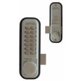 thumbnail image 1 of Lockey 2200-SC Mechanical Keyless Surface, Rim Mount Slide Deadbolt - Satin Chrome, 1 of 4