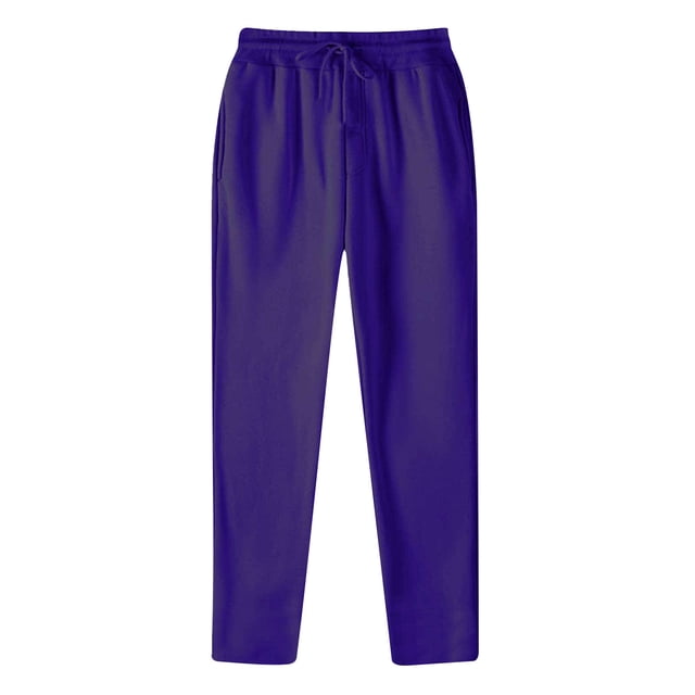 FAIWAD Men's Elastic Waist Drawstring Sweatpants Casual Loose Solid Color Joggers Athletic Trousers