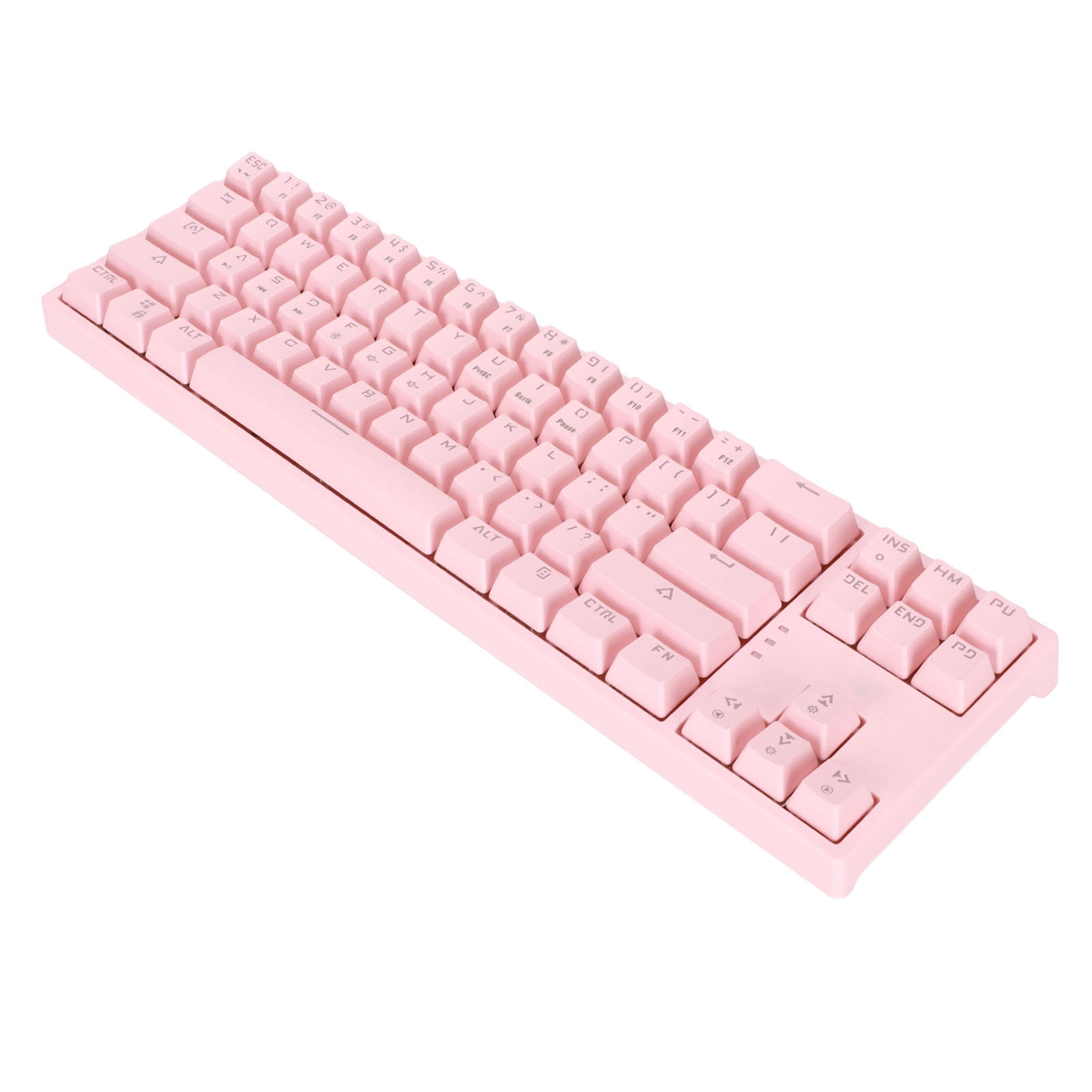 Mechanical Keyboard, 71 Keys Type C Mechanical Keyboard ABS Material  for Typing Pink