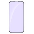 thumbnail image 1 of 0.33mm Ultra-Clear Tempered Glass Screen Protector for iPhone 15 Plus, 6.7 Inch Full Coverage with Glass Edge Adhesive Design, 23%-37% Blue Light Blocking (420-450nm) to Reduce Eye Strain, Responsive, 1 of 6