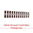 thumbnail image 5 of 1 Set Glue on Nails Medium Length Files Stick Wraps Stick Full Cover Wraps Art Decals Artificial Beauty Tool Manicure Kit Decorations 19, 5 of 5